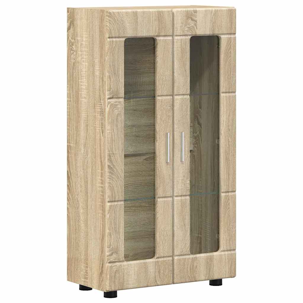 Sideboard | Kommode | Vitrinenschrank | Glastüren | Wohnzimmermöbel | 103 cm