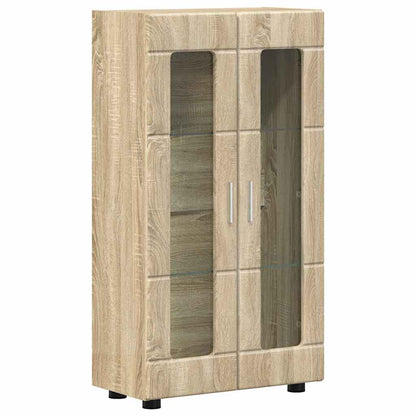 Sideboard | Kommode | Vitrinenschrank | Glastüren | Wohnzimmermöbel | 103 cm