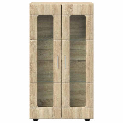 Sideboard | Kommode | Vitrinenschrank | Glastüren | Wohnzimmermöbel | 103 cm