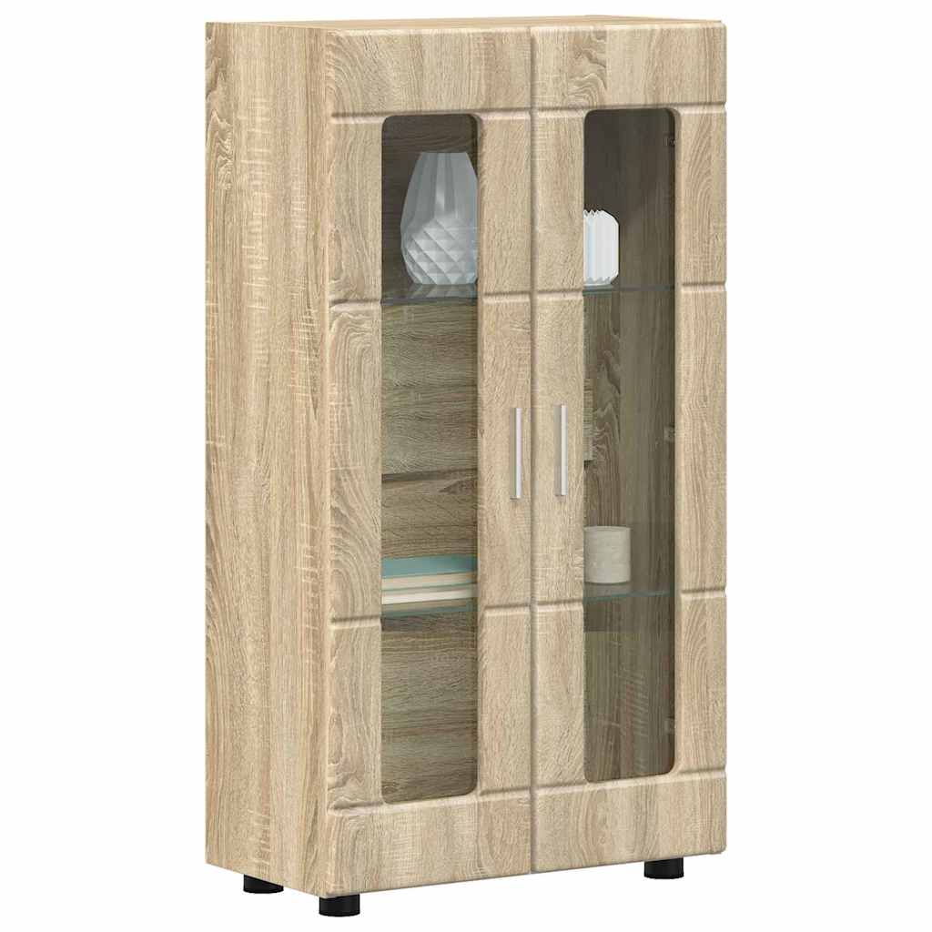 Sideboard | Kommode | Vitrinenschrank | Glastüren | Wohnzimmermöbel | 103 cm