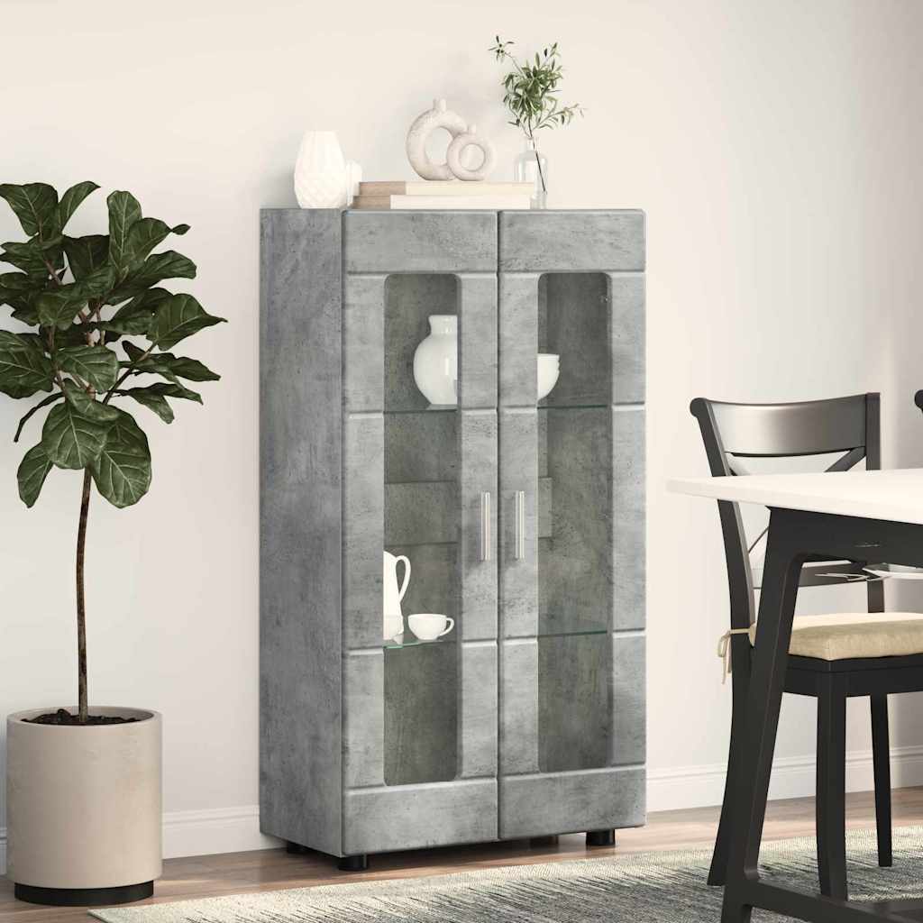 Sideboard | Kommode | Vitrinenschrank | Glastüren | Wohnzimmermöbel | 103 cm