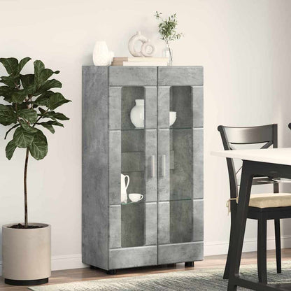 Sideboard | Kommode | Vitrinenschrank | Glastüren | Wohnzimmermöbel | 103 cm