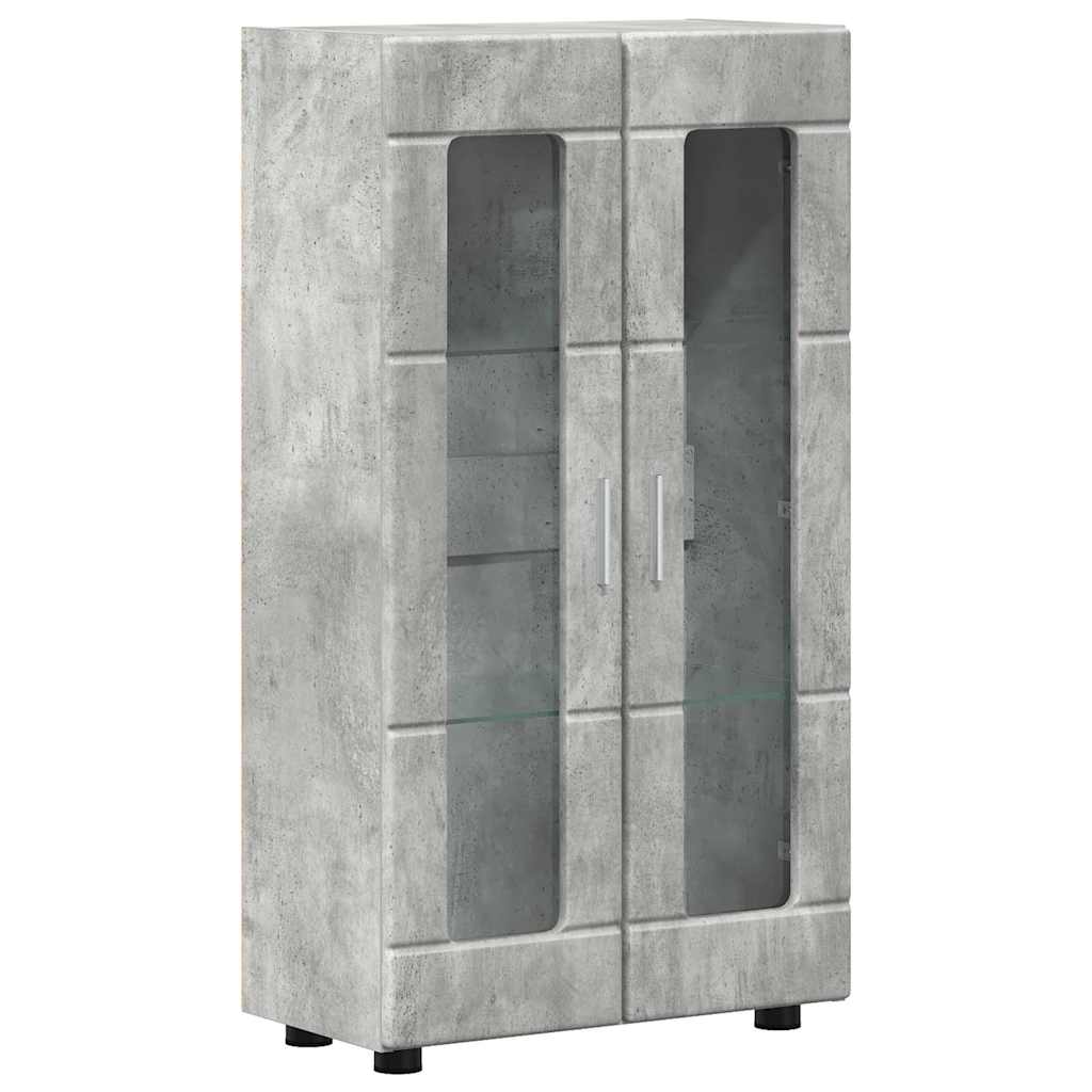 Sideboard | Kommode | Vitrinenschrank | Glastüren | Wohnzimmermöbel | 103 cm