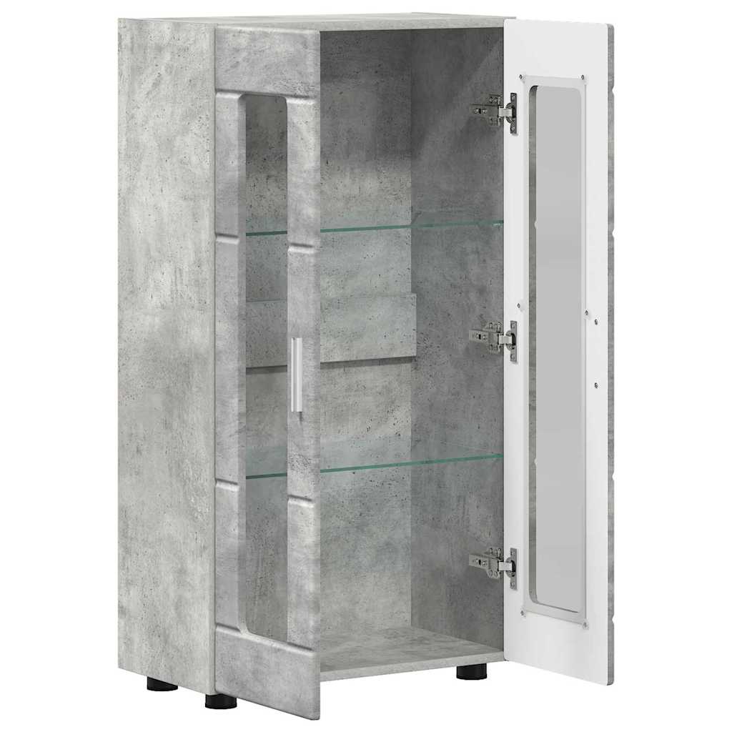Sideboard | Kommode | Vitrinenschrank | Glastüren | Wohnzimmermöbel | 103 cm