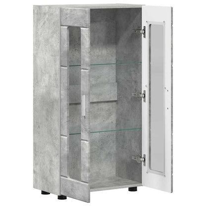 Sideboard | Kommode | Vitrinenschrank | Glastüren | Wohnzimmermöbel | 103 cm
