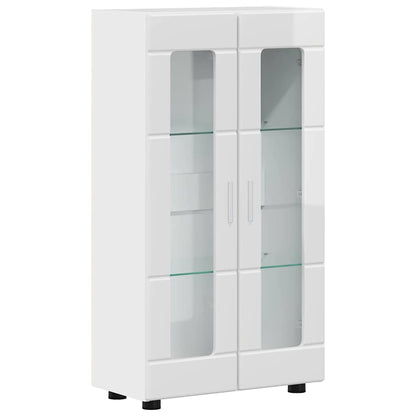 Sideboard | Kommode | Vitrinenschrank | Glastüren | Wohnzimmermöbel | 103 cm