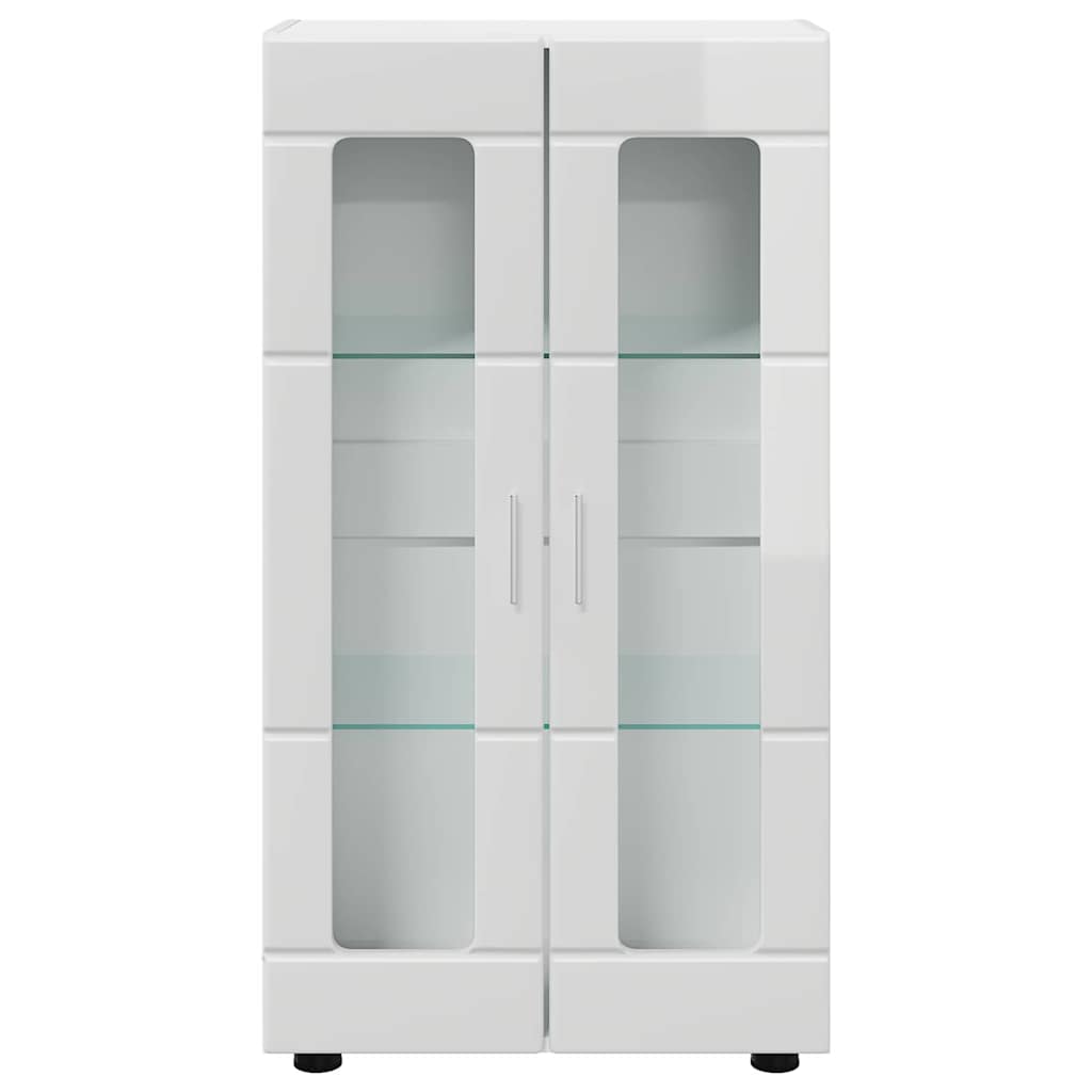 Sideboard | Kommode | Vitrinenschrank | Glastüren | Wohnzimmermöbel | 103 cm