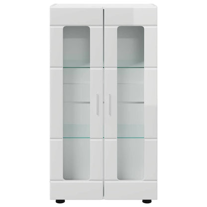 Sideboard | Kommode | Vitrinenschrank | Glastüren | Wohnzimmermöbel | 103 cm
