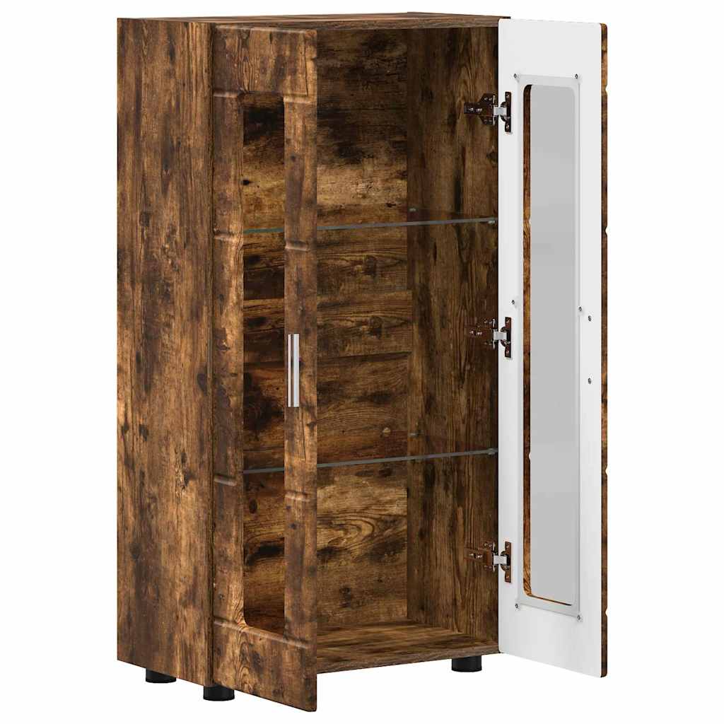 Sideboard | Kommode | Vitrinenschrank | Glastüren | Wohnzimmermöbel | 103 cm