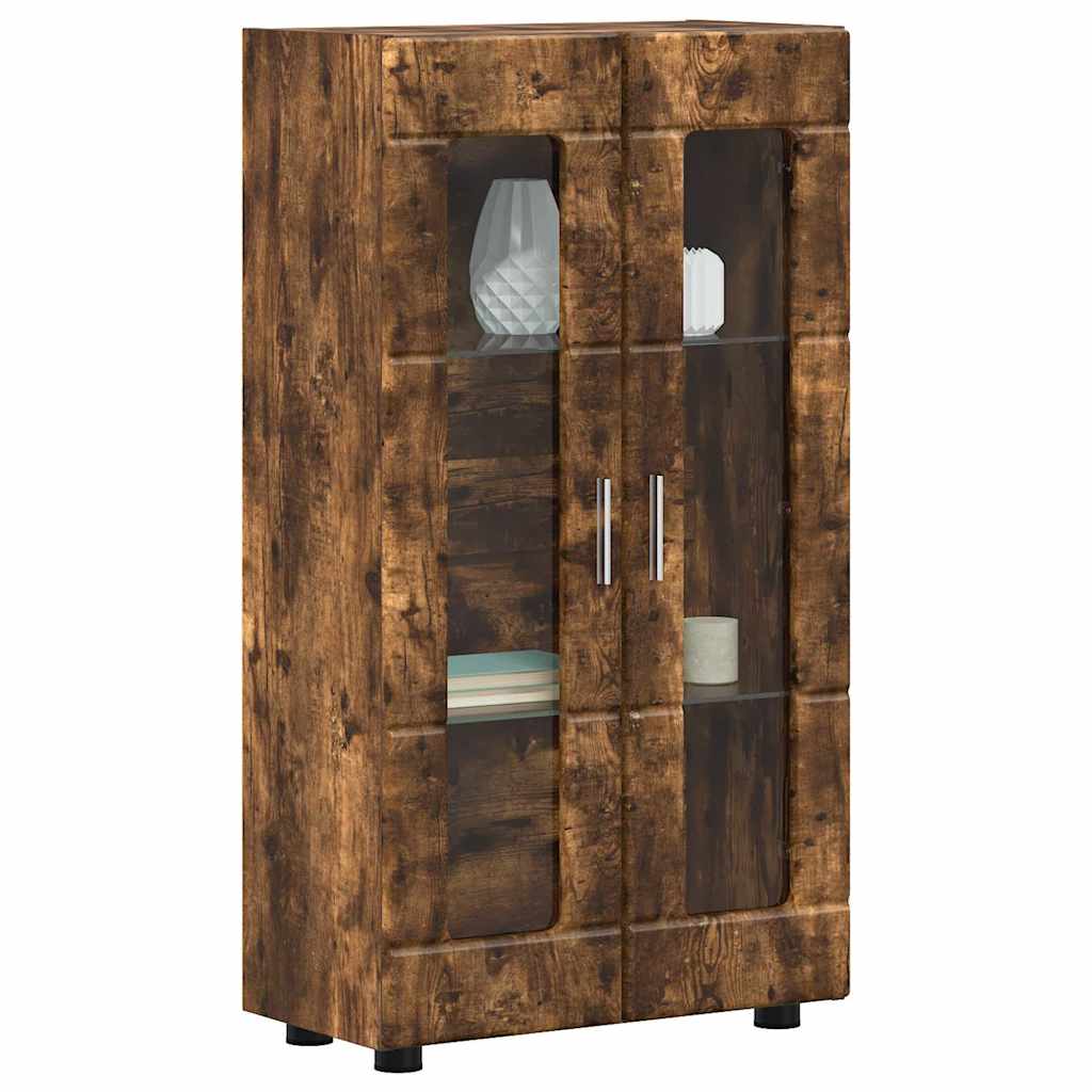 Sideboard | Kommode | Vitrinenschrank | Glastüren | Wohnzimmermöbel | 103 cm