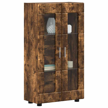 Sideboard | Kommode | Vitrinenschrank | Glastüren | Wohnzimmermöbel | 103 cm