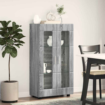 Sideboard | Kommode | Vitrinenschrank | Glastüren | Wohnzimmermöbel | 103 cm