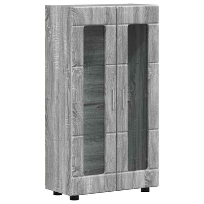Sideboard | Kommode | Vitrinenschrank | Glastüren | Wohnzimmermöbel | 103 cm