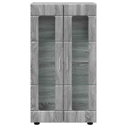 Sideboard | Kommode | Vitrinenschrank | Glastüren | Wohnzimmermöbel | 103 cm