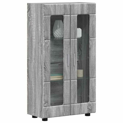 Sideboard | Kommode | Vitrinenschrank | Glastüren | Wohnzimmermöbel | 103 cm