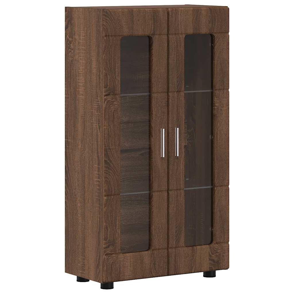 Sideboard | Kommode | Vitrinenschrank | Glastüren | Wohnzimmermöbel | 103 cm