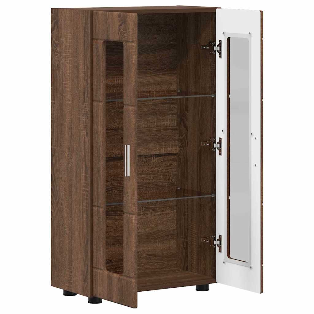 Sideboard | Kommode | Vitrinenschrank | Glastüren | Wohnzimmermöbel | 103 cm
