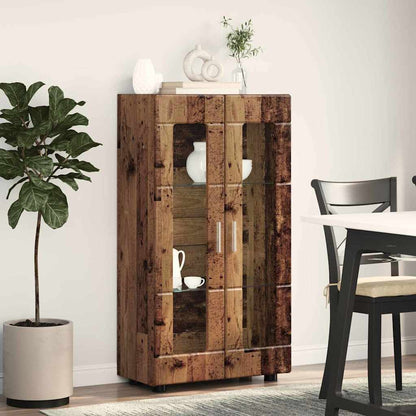 Sideboard | Kommode | Vitrinenschrank | Glastüren | Wohnzimmermöbel | 103 cm