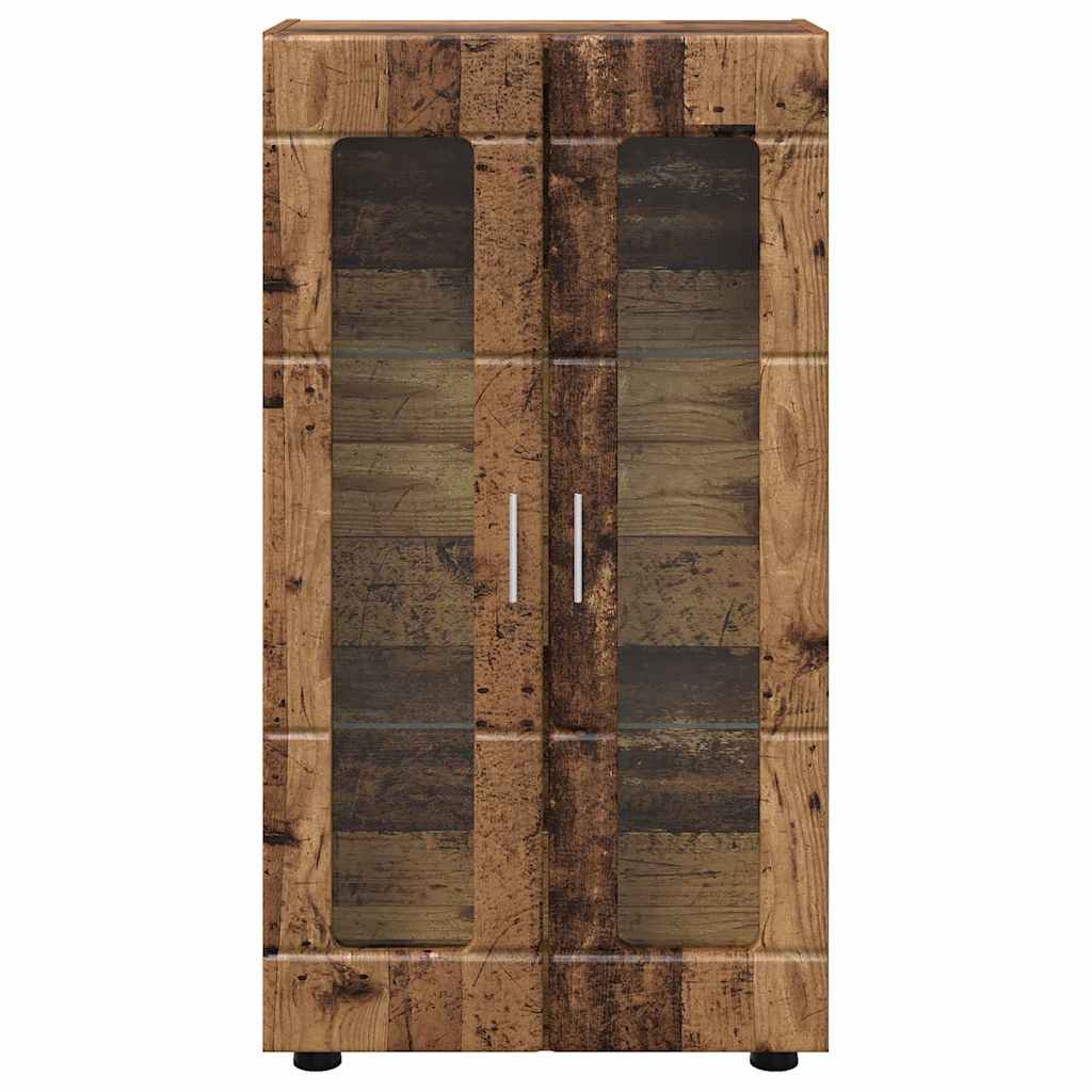 Sideboard | Kommode | Vitrinenschrank | Glastüren | Wohnzimmermöbel | 103 cm