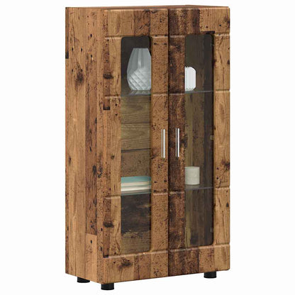 Sideboard | Kommode | Vitrinenschrank | Glastüren | Wohnzimmermöbel | 103 cm