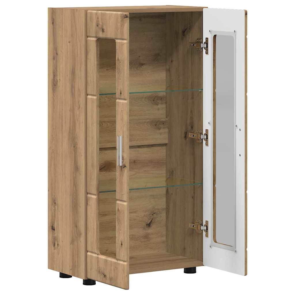 Sideboard | Kommode | Vitrinenschrank | Glastüren | Wohnzimmermöbel | 103 cm