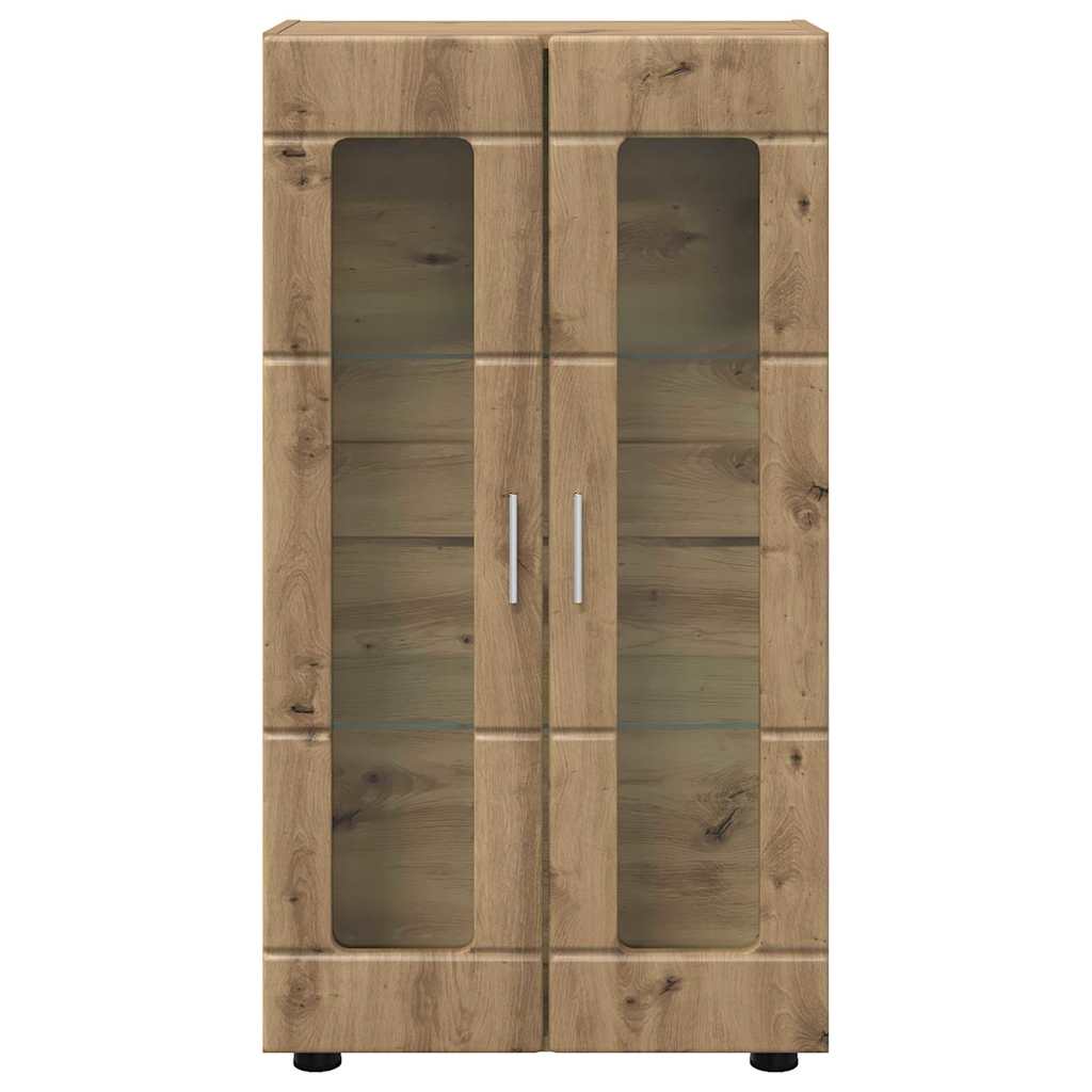 Sideboard | Kommode | Vitrinenschrank | Glastüren | Wohnzimmermöbel | 103 cm