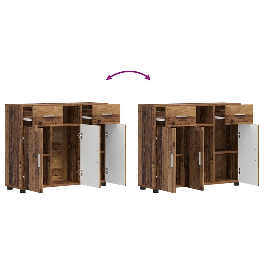 Modernes Sideboard | Anrichte | Kommode | Buffetmöbel | Schrank | 88,5 x 73 cm