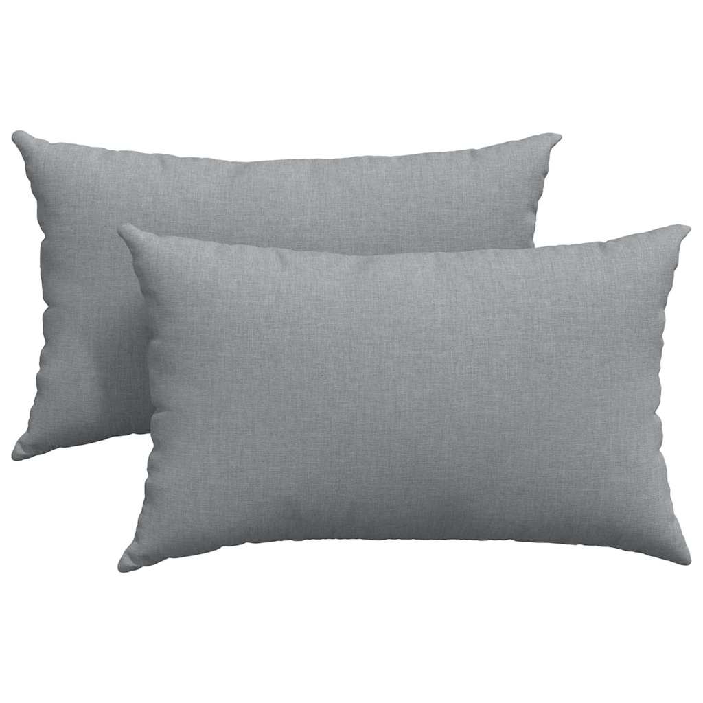 Sofakissen 2 pcs Weiß 50 x 30 cm Stoff