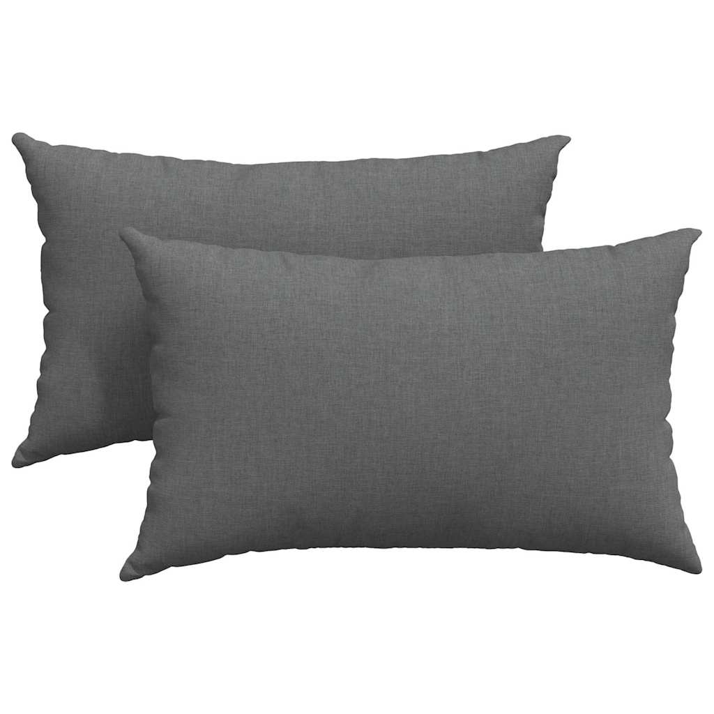 Sofakissen 2 pcs Weiß 50 x 30 cm Stoff