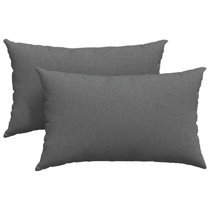 Sofakissen 2 pcs Weiß 50 x 30 cm Stoff
