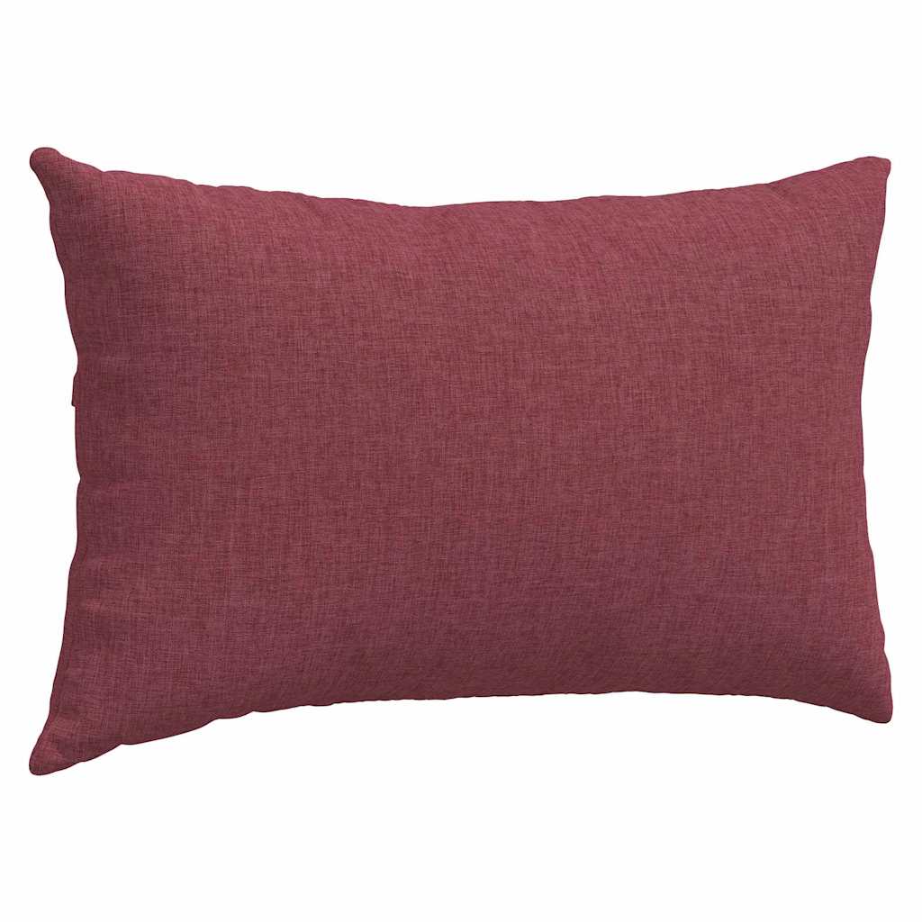 Sofakissen 2 pcs Weiß 50 x 30 cm Stoff