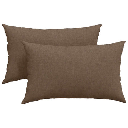 Sofakissen 2 pcs Weiß 50 x 30 cm Stoff