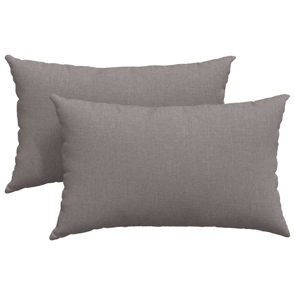 Sofakissen 2 pcs Weiß 50 x 30 cm Stoff