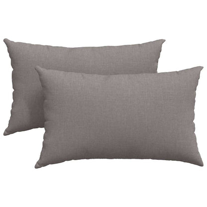 Sofakissen 2 pcs Weiß 50 x 30 cm Stoff