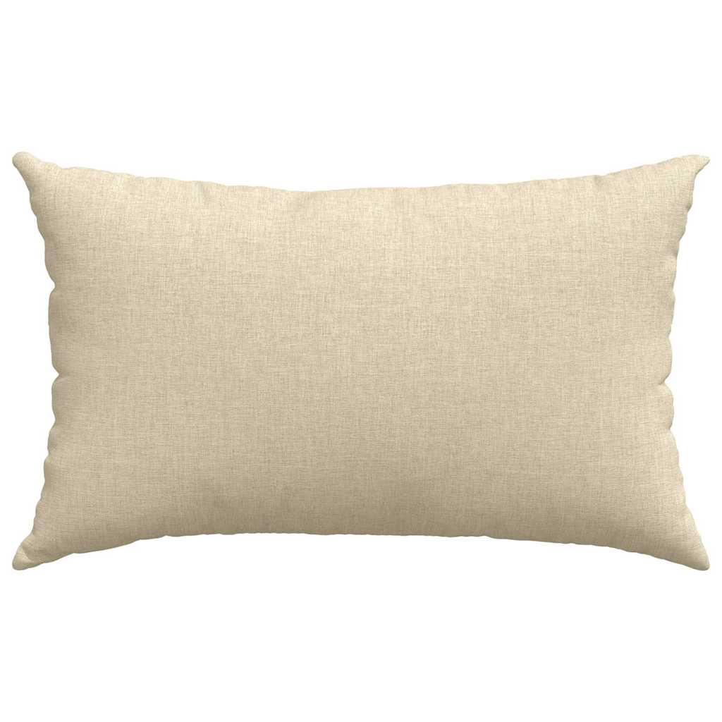 Sofakissen 2 pcs Weiß 50 x 30 cm Stoff