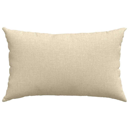 Sofakissen 2 pcs Weiß 50 x 30 cm Stoff
