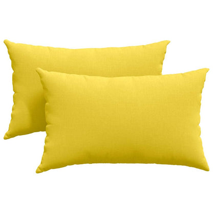 Sofakissen 2 pcs Weiß 50 x 30 cm Stoff