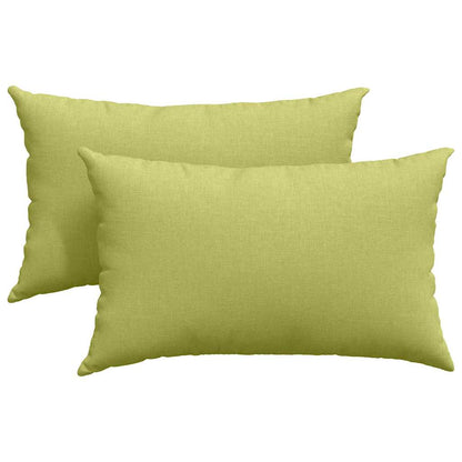 Sofakissen 2 pcs Weiß 50 x 30 cm Stoff