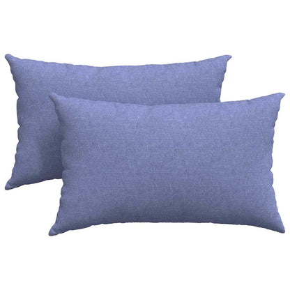 Sofakissen 2 pcs Weiß 50 x 30 cm Stoff
