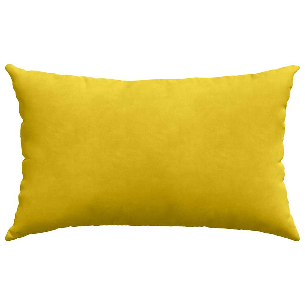 Sofakissen 2 Stück Gelb 50 x 30 cm Cordstoff