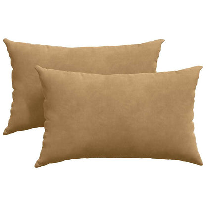 Sofakissen 2 Stück Gelb 50 x 30 cm Cordstoff