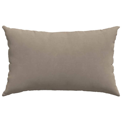 Sofakissen 2 Stück Beige 50 x 30 cm Stoff