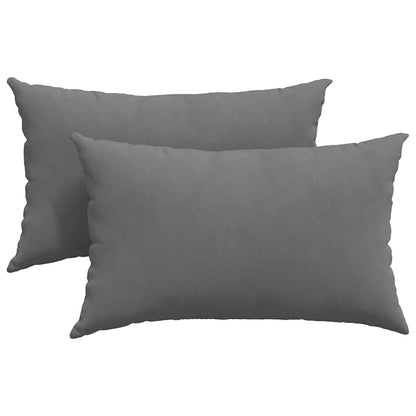 Sofakissen 2 Stück Beige 50 x 30 cm Stoff