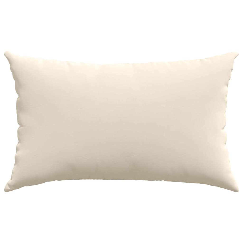 Sofakissen 2 Stück Beige 50 x 30 cm Stoff