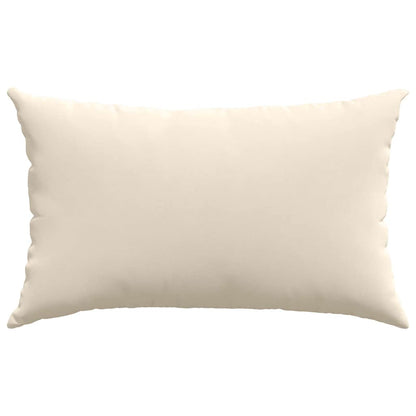 Sofakissen 2 Stück Beige 50 x 30 cm Stoff