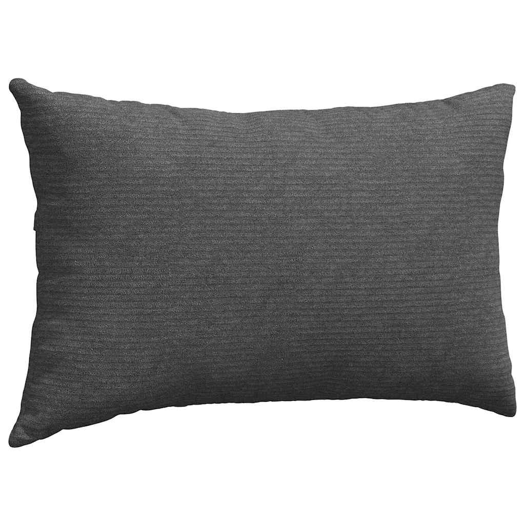 Sofakissen 2 Stück Hellgrau 50 x 30 cm Cordstoff