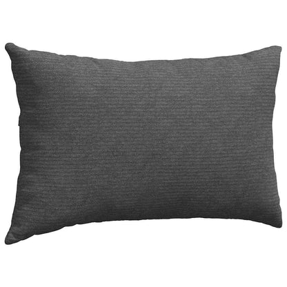 Sofakissen 2 Stück Hellgrau 50 x 30 cm Cordstoff