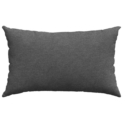 Sofakissen 2 Stück Hellgrau 50 x 30 cm Cordstoff