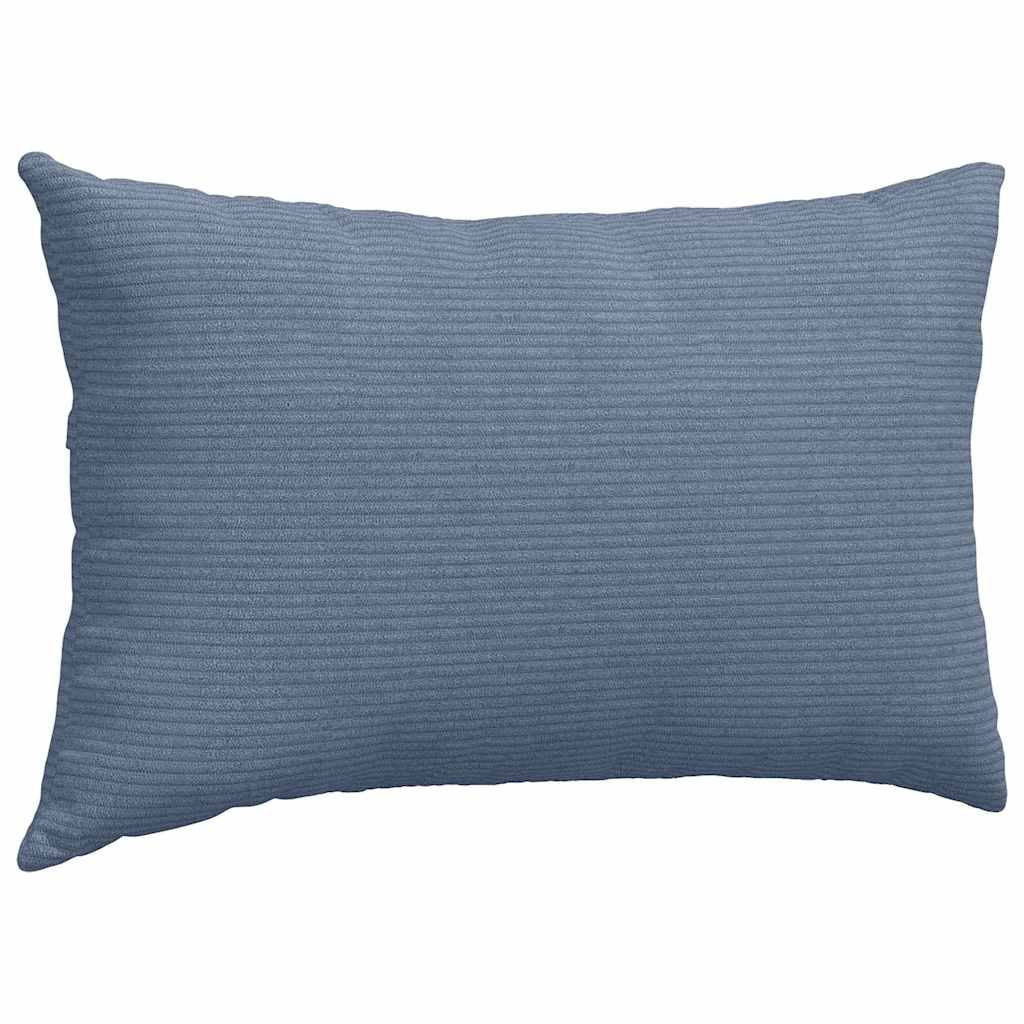 Sofakissen 2 Stück Hellgrau 50 x 30 cm Cordstoff