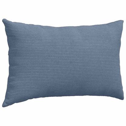 Sofakissen 2 Stück Hellgrau 50 x 30 cm Cordstoff